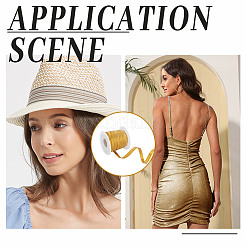 20м блестящая плоская резинка&nbsp;EC-AR0001-10B-02