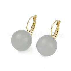 Orecchini a cerchio tondi in ottone con resina&nbsp;EJEW-Q391-09G-04