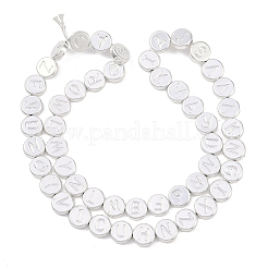 Гальванические нити из синтетических немагнитных гематитовых бусин G-C156-09S