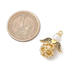 Стеклянные жемчужины круглые бусины подвески&nbsp;PALLOY-MZ00747-01