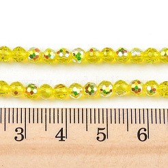 Гальванизируйте прозрачные стеклянные бусины&nbsp;EGLA-B013-02A-AB02