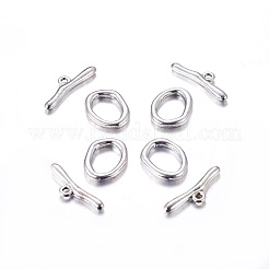 合金マンテル  カドミウムフリー＆鉛フリー  アンティークシルバー  リング：16x21x3mm  バー：9x29mm  穴：2mm.&nbsp;PALLOY-G014-AS