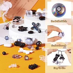 Непрозрачные и прозрачные акриловые бусины&nbsp;MACR-TA0001-48