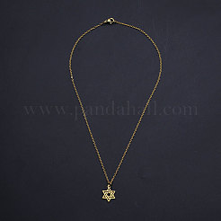 201 colliers pendentifs en acier inoxydable&nbsp;NJEW-S105-JN595-40-2