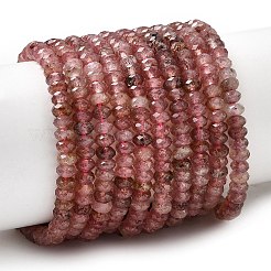 Природного кварца клубники нитей бисера&nbsp;G-G343-A08-2x4mm