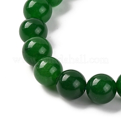Natürliche Malaysia Jade Perlen Stretch-Armbänder&nbsp;BJEW-I319-01F