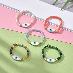 Стеклянные бусинки стрейч-кольца RJEW-JR00315