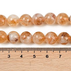Stränge aus erhitzten natürlichen Citrinperlen&nbsp;G-L657-B01-10mm
