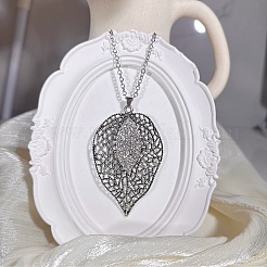 Винтажные подвески в виде листьев из сплава с кристаллами и стразами для женщин.&nbsp;ET3744