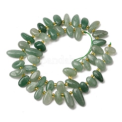 Естественный зеленый авантюрин бисер нитей G-Z091-A19