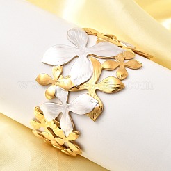 Bracelets manchettes en acier inoxydable 304 pour femmes&nbsp;BJEW-F509-03D-G