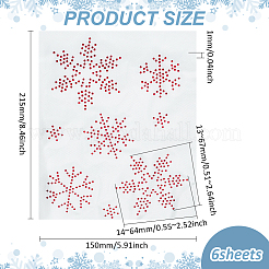 Исправление узора снежинки стразами&nbsp;DIY-WH0430-205C