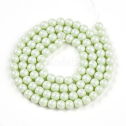 Peinture au four brins de perles de verre nacré&nbsp;HY-N002-4mm-B02