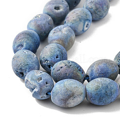 Гальванические природные друзы геодез агат из бисера G-P251-G02