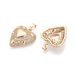 Латунные микро проложить кубического циркония подвески&nbsp;KK-T073-40G