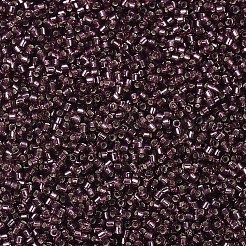 MIYUKIデリカビーズ  シリンダー  日本製シードビーズ  11/0  （db1204)シルバーライニングモーブ  1.3x1.6mm  穴：0.8mm  約2000個/10g&nbsp;X-SEED-J020-DB1204