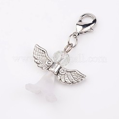 Ангел стеклянные подвески тибетском стиле&nbsp;X-HJEW-JM00190