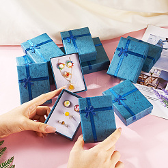 Прямоугольный бумажный набор ювелирных изделий CBOX-TAC0005-01