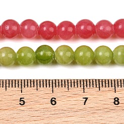 Natürliche weiße Jade perlen Stränge&nbsp;G-G756-M-6mm