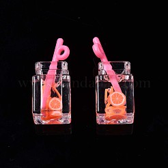 Pendentifs en résine imitation boisson&nbsp;CRES-S359-32I