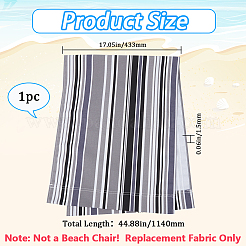 Streifenstuhl Stoff Leinwand&nbsp;AJEW-XCP0003-60