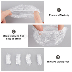 Одноразовая пластиковая крышка для ушей&nbsp;LS-AJEW-WH0042-97