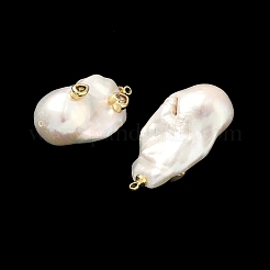 Anhänger aus Messing und Perlmutt mit Mikropavé-Fassung aus Zirkonia&nbsp;KK-H259-13E-G01