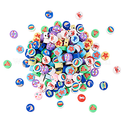 200шт бусины из полимерной глины ручной работы CLAY-CJ0001-52