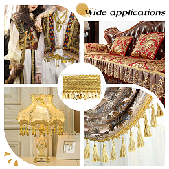 Лента из полиэстера длиной 10 м с каплевидной кисточкой. OCOR-WH0085-67B