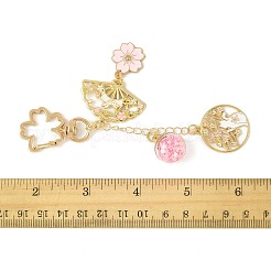 Подвесные брелки из сплава эмали&nbsp;HJEW-FS00052-04