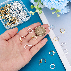 100 Stück 2 Stile 304 Edelstahl Brisur Ohrring Zubehörse&nbsp;STAS-PH0007-17