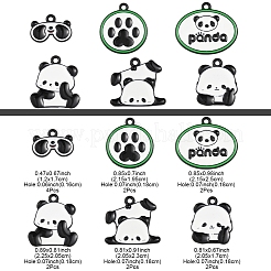 14шт 6 стиля подвески из сплава с эмалью&nbsp;ENAM-FS0002-60