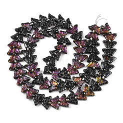 Стеклянные бусины с гальваническим покрытием &nbsp;EGLA-N012-04R