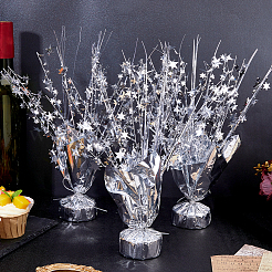 8шт ПЭ звезда украшение для центрального стола&nbsp;AJEW-DC0003-51A