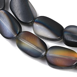 Стеклянные бусины с гальваническим покрытием &nbsp;EGLA-C009-01B-HP02