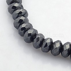 Electroplate non magnetici ematite sintetico fili di perline&nbsp;G-J208F-M