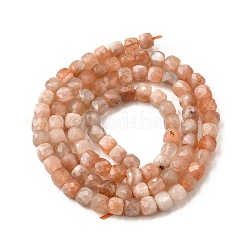 Натуральный Sunstone бисер пряди G-RM2025-C30-C