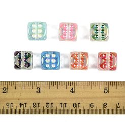 20шт УФ-покрытие прозрачные акриловые бусины&nbsp;OACR-FS0002-39