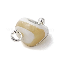 Подвески из натуральных ракушек-трохус с латунными петлями&nbsp;PALLOY-JF03586-02