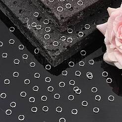 304ステンレススプリットリング  ダブルループ丸カン  銀  5x1.2mm  内径約3.8mm&nbsp;STAS-I326-01S