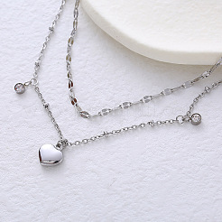 Двухслойные браслеты с подвесками из нержавеющей стали NG1194