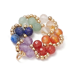 Подвески из натурального зеленого авантюрина PALLOY-TA00241-02