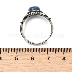Natürliche Kyanit-Fingerringe&nbsp;RJEW-A084-06AS-10