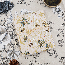 Тканевые обложки для книг с узором журавля AJEW-WH0166-54A