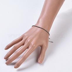 Плетеные браслеты из нейлоновой нити BJEW-JB04348