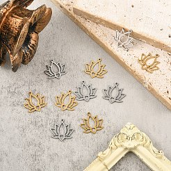 10 шт. подвески из нержавеющей стали 304 двух цветов&nbsp;STAS-YW0003-48