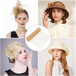 Вуаль из полиэстера и органзы с большими глазами DIY-WH0028-94C