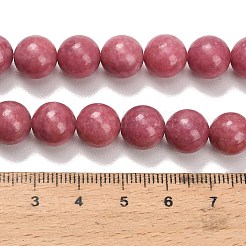 Природные родонит бисер нитей&nbsp;G-F820-K05-10mm