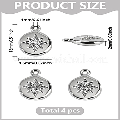 4 шт. Латунные подвески&nbsp;ZIRC-LP0001-43P