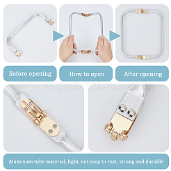 2 Stück Aluminium-Geldbörsenrahmen&nbsp;FIND-CY0001-66